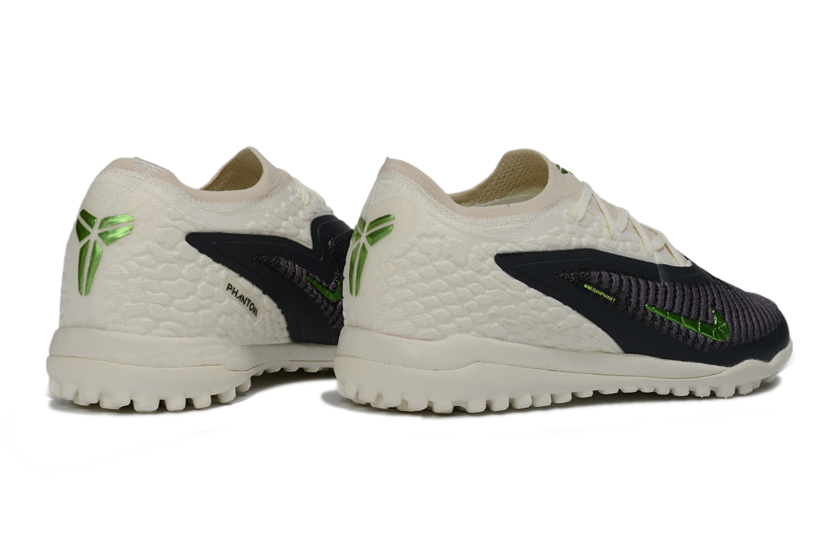 Nike Phantom 6 Low Elite TF Artificial Turf Soccer Shoes - White/Lime Green/Slate Black