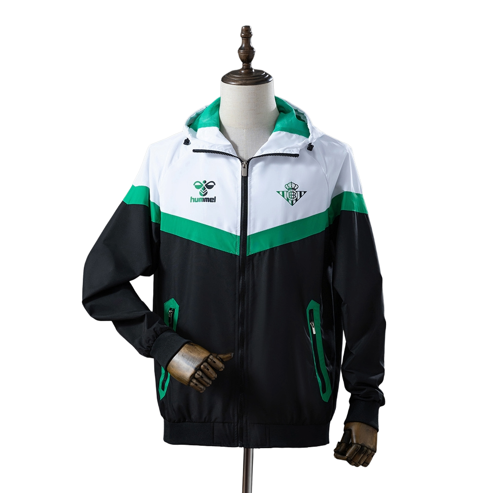 Real Betis Balompié Football Club Hummel Pre-match Track Jacket Capucha BNWT