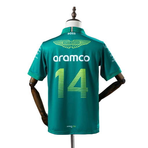 Aston Martin Aramco Cognizant F1 2025 Men's Team Polo shirt BNWT