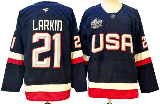 2025 Team USA Dylan Larkin 4 Nations Face-Off Jersey BNWT