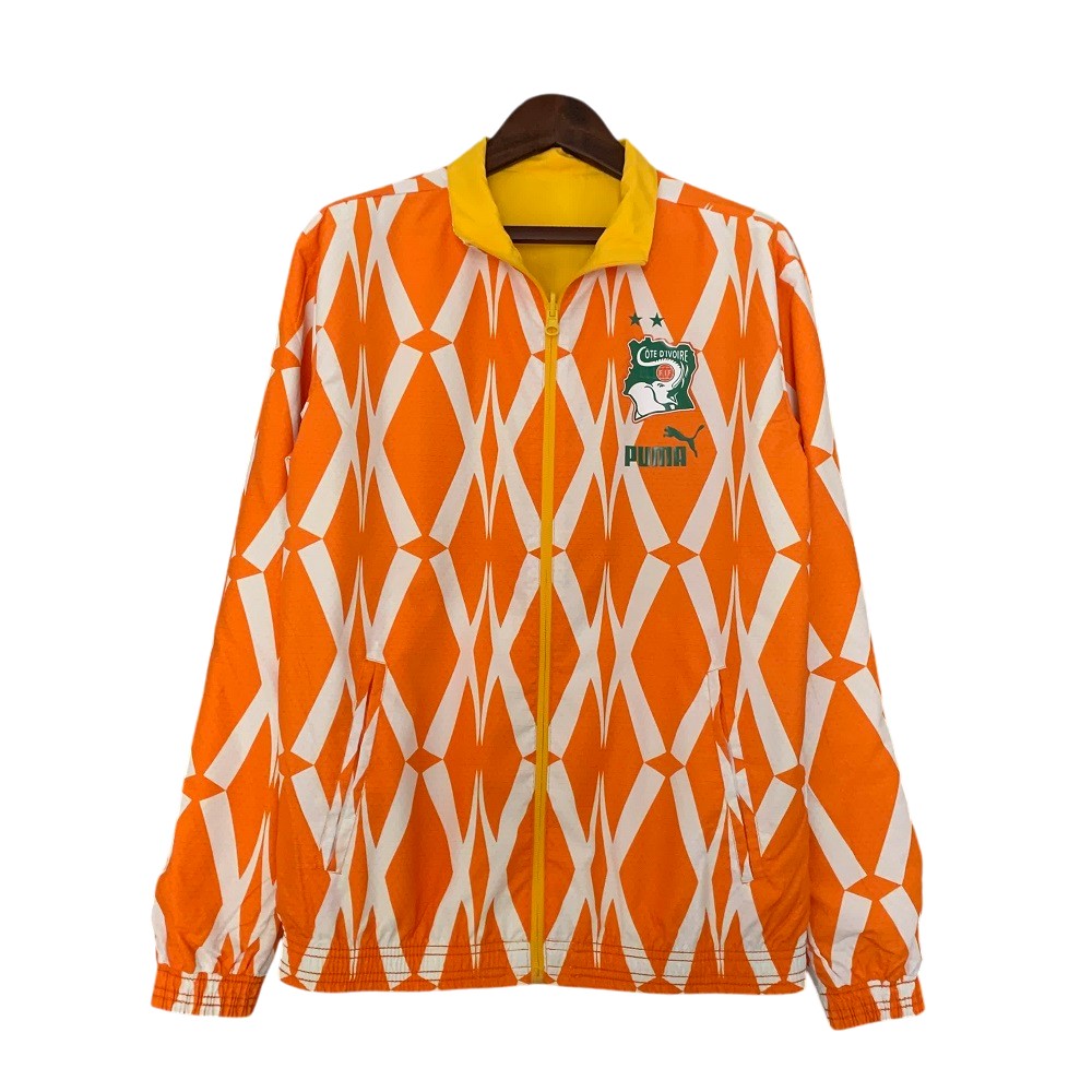 2023-24 Ivory Coast national football team Track Jacket Reversible Full Zip Anthem Top Windbreaker Soccer Fußball BNWT