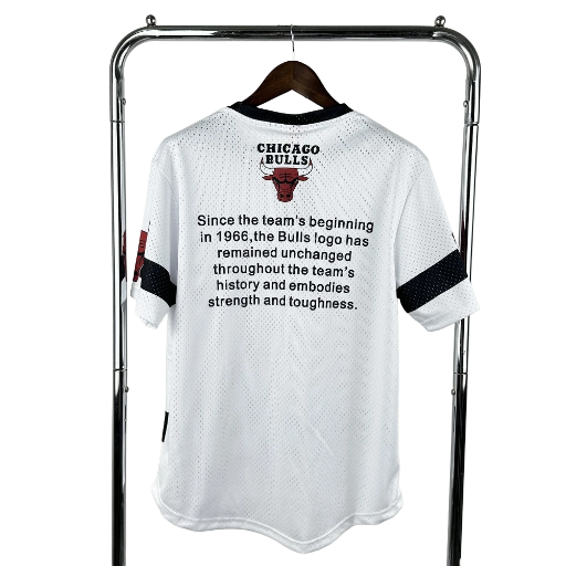 Unisex Mitchell & Ness White Chicago Bulls Hardwood Classics Vintage Team Origins Premium Jersey BNWT