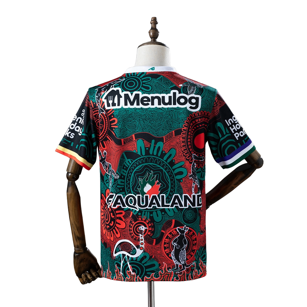 2025 South Sydney Rabbitohs Rugby league team Indigenous Men's Replica Jersey BNWT