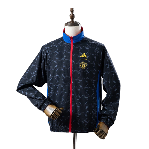 2024-25 Man-U Football Club  Full Zip Reversible Anthem Track Jacket Top Windbreaker Soccer Fußball BNWT
