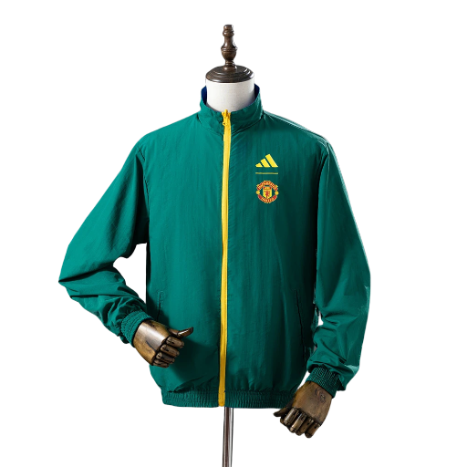 2023-24 Man Utd Football Club Full Zip Reversible Anthem Track Jacket Top Windbreaker Soccer Fußball BNWT