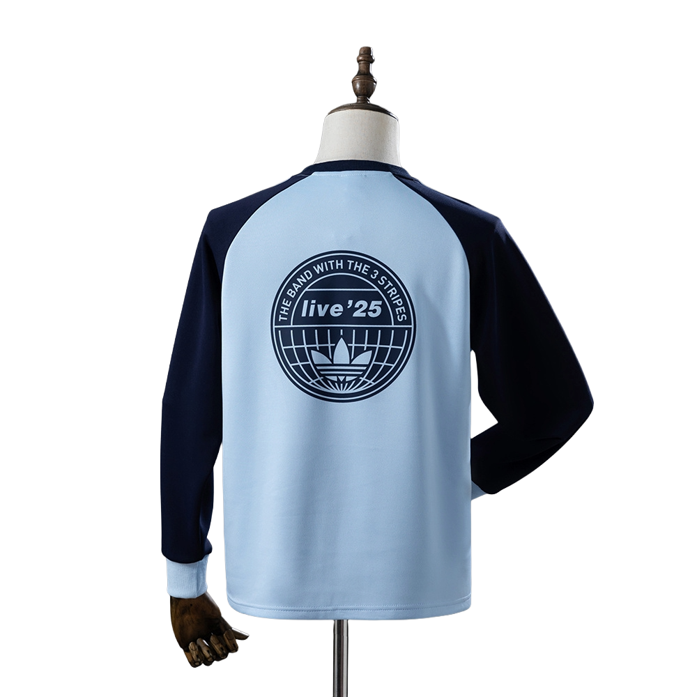  Adidas x Oasis Tour 3-Stripes Long Sleeve T-Shirt BNWT