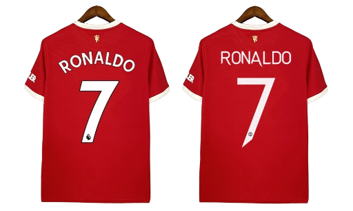 2021-22 Man United Football Club Home Shirt Calcio Retro Soccer Jersey Classic Fußball Vintage BNWT