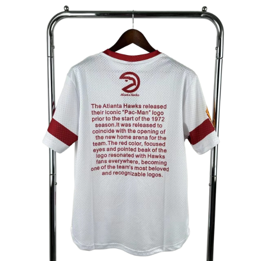 Mitchell & Ness Atlanta Hawks Throwback 3/4 Sleeve Jersey BNWT