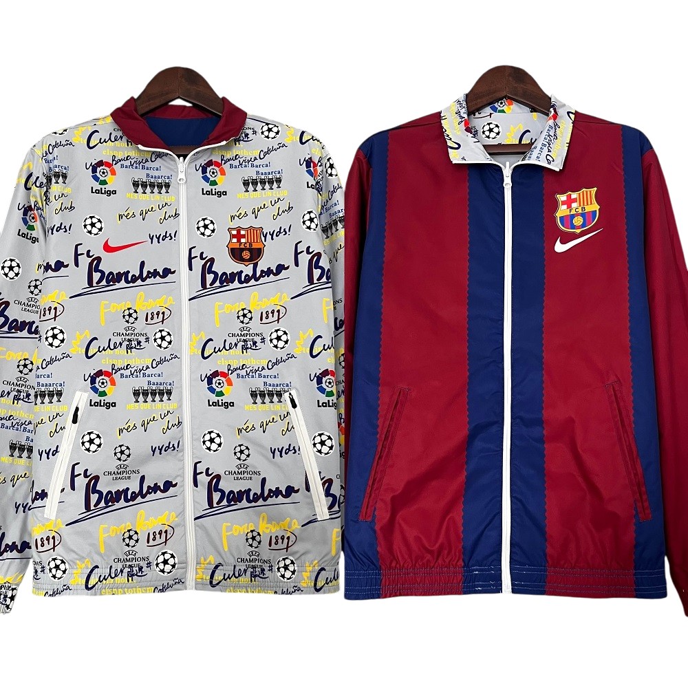 2023-24 Nike FC Barcelona Reversible Windbreaker Jacket BNWT
