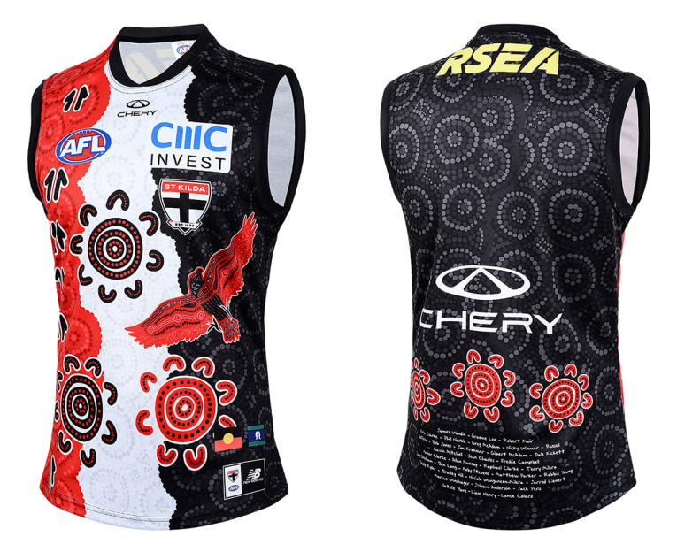 2025 St Kilda Saints Authentic Adult Indigenous Home Guernsey BNWT