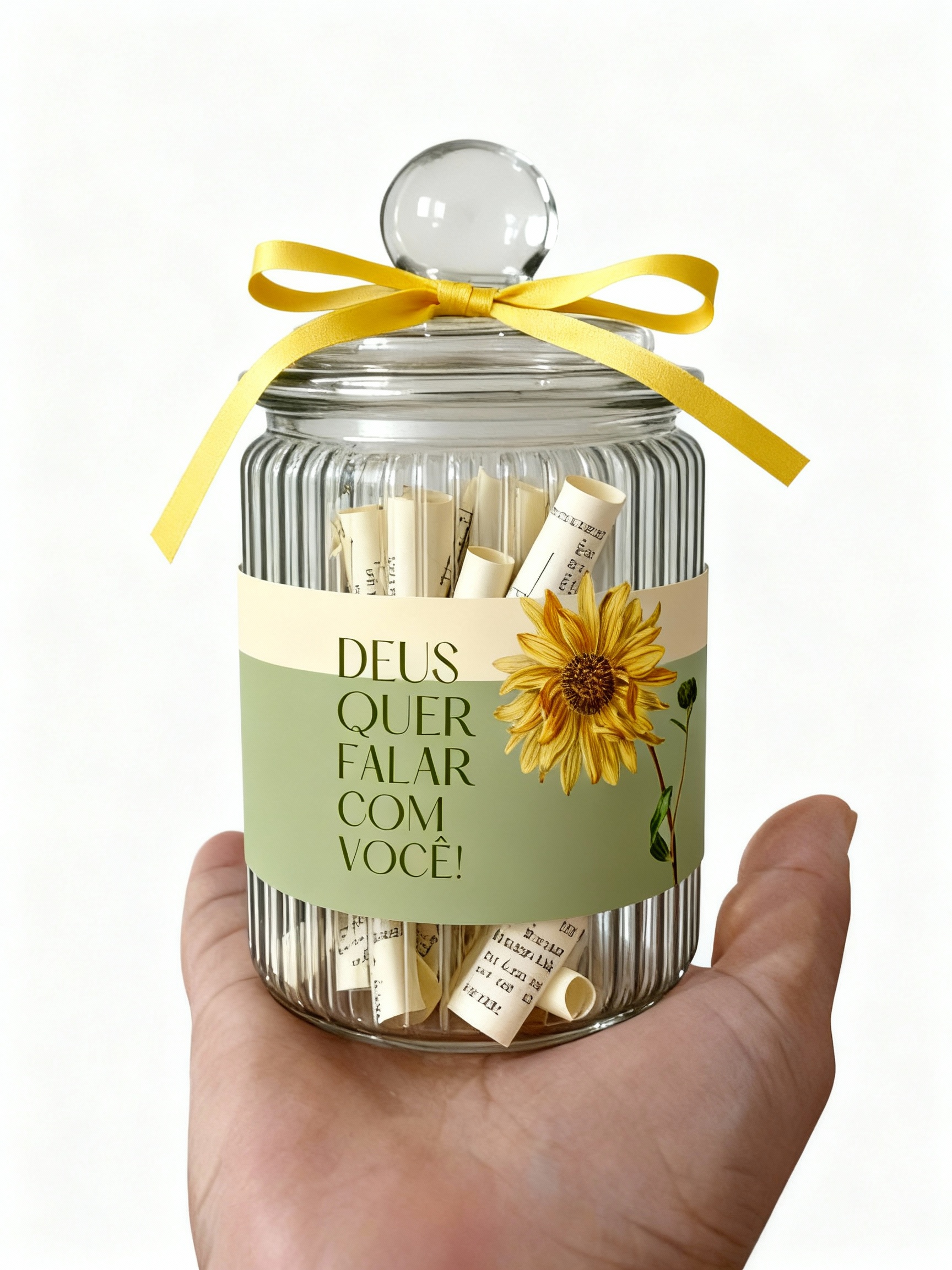 Pote de Mensagens Inspiradoras