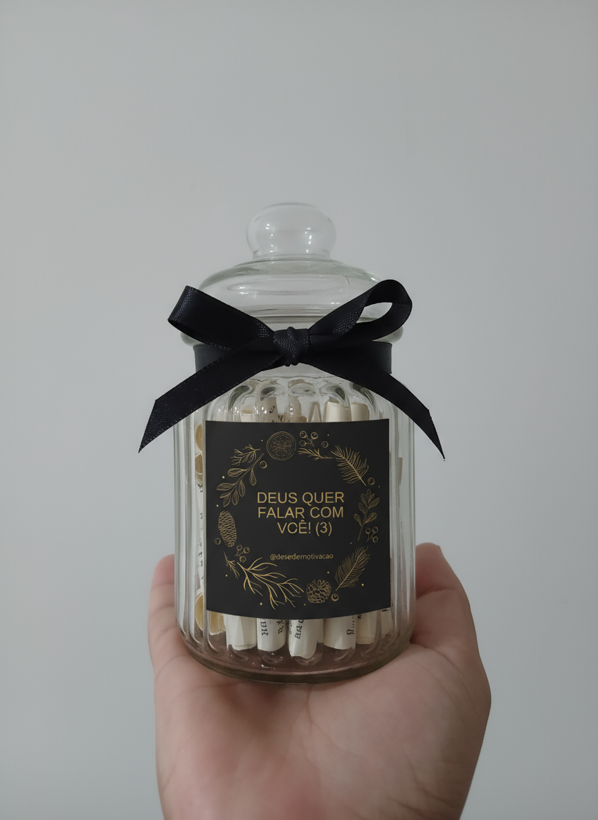 Pote de Mensagens Inspiradoras