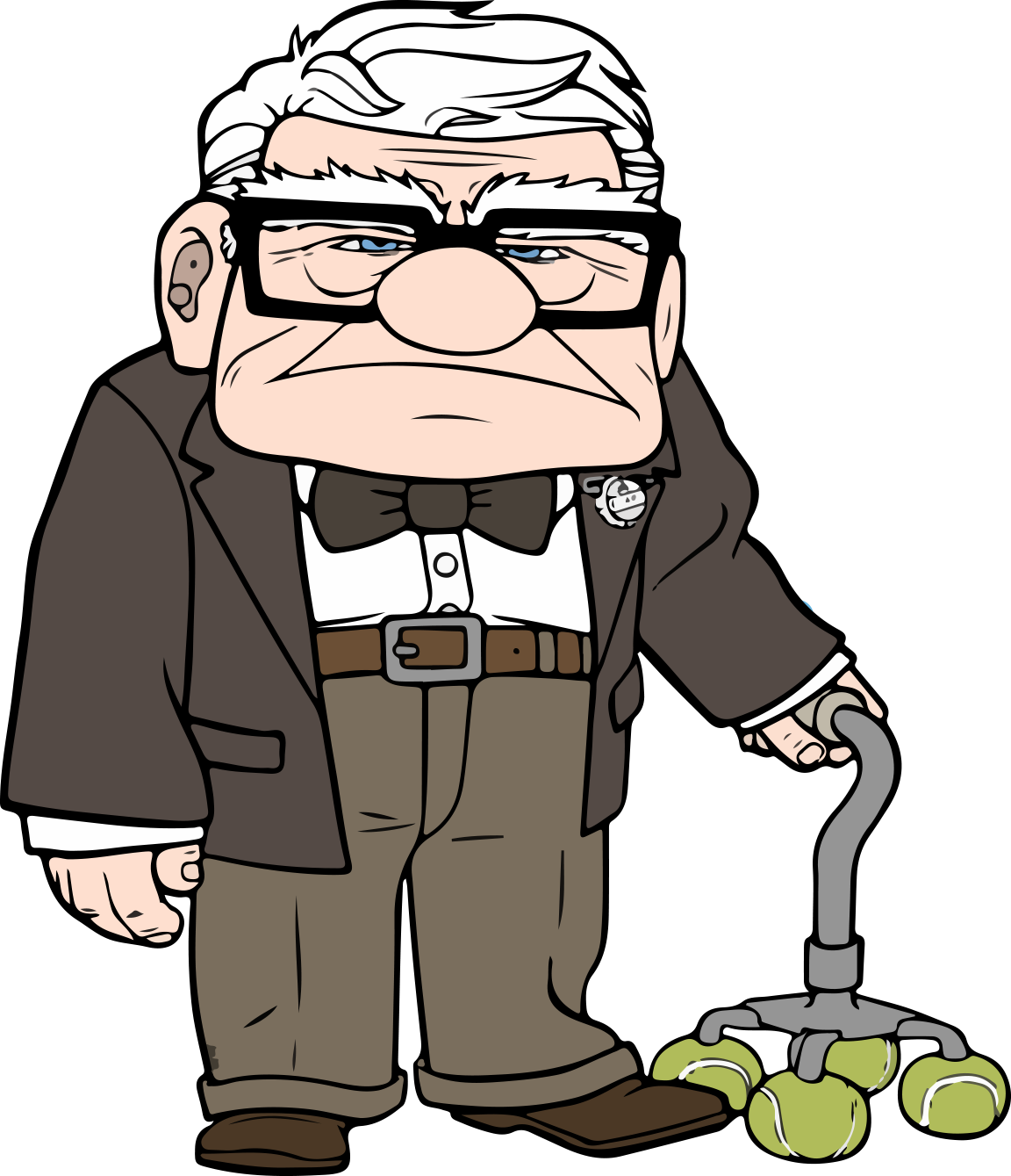 UP Carl with Tennis Ball Cane