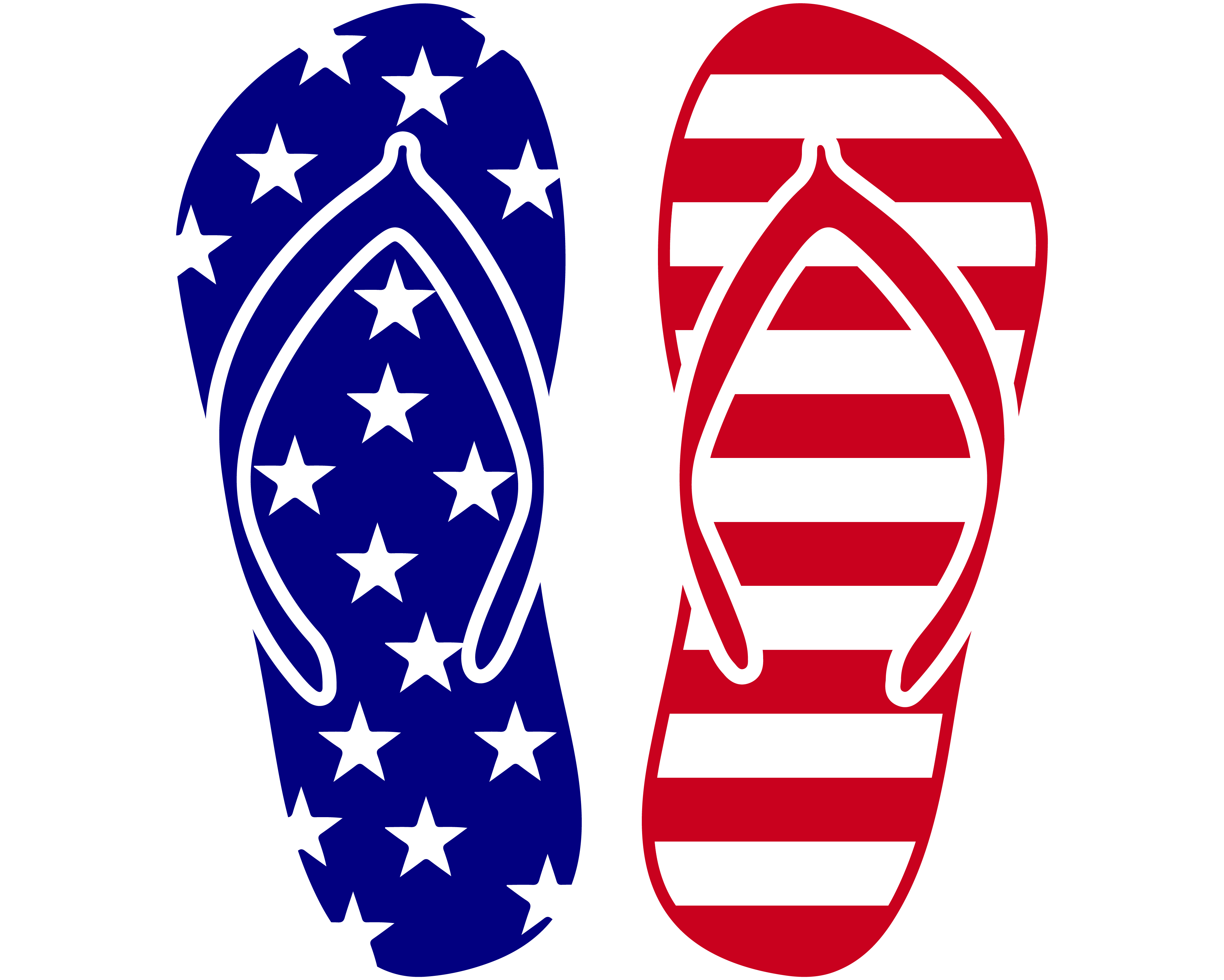 USA Flip Flops