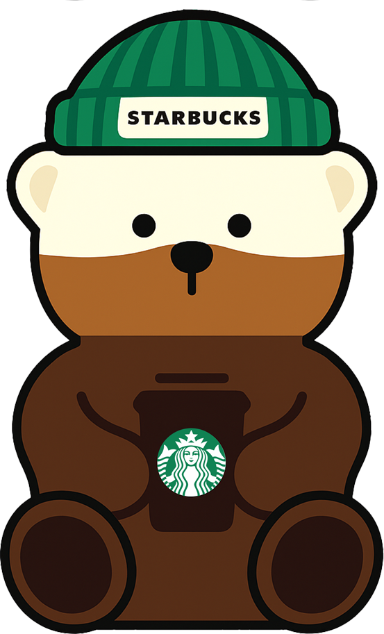 Brown Bear Cup with Green Hat