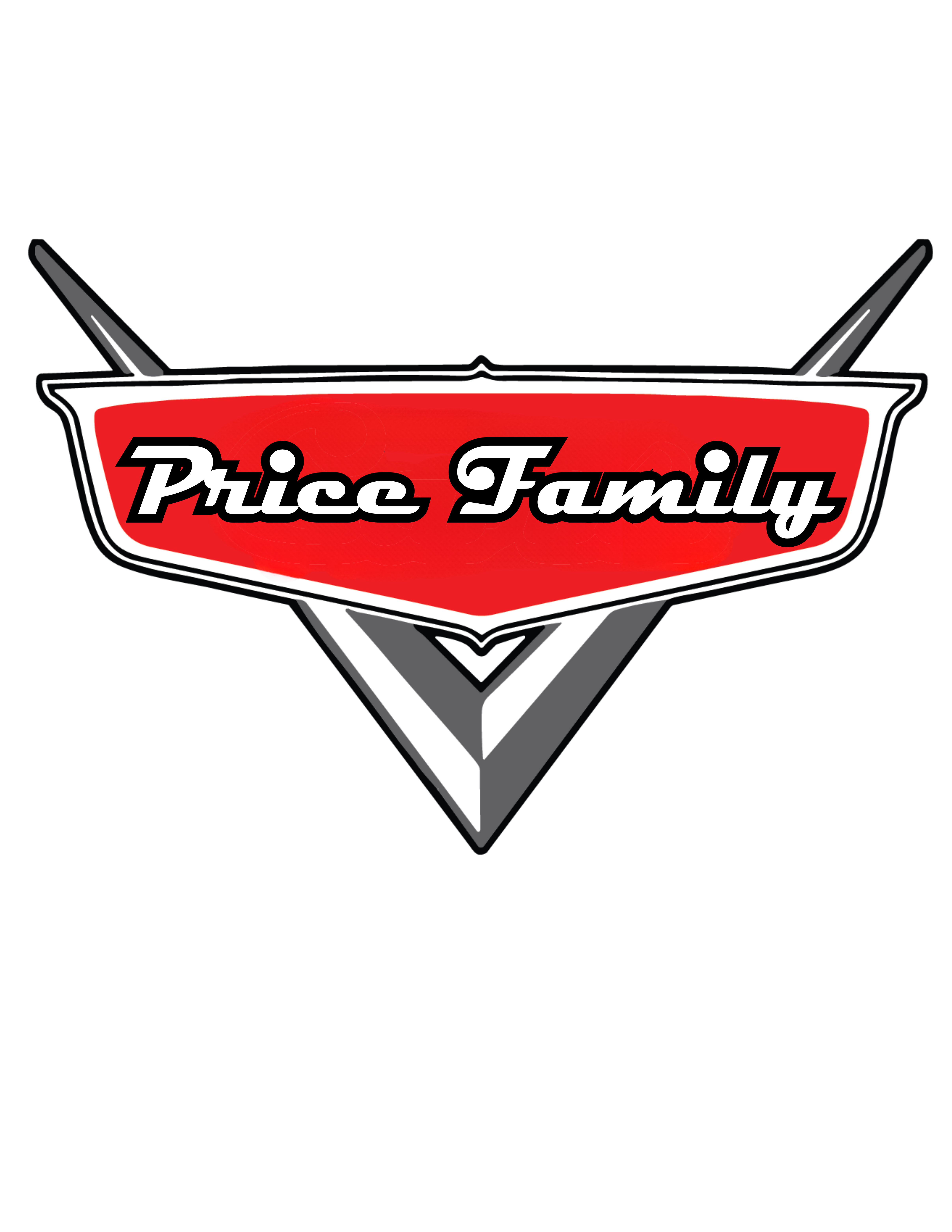 Cars Family Name Tag