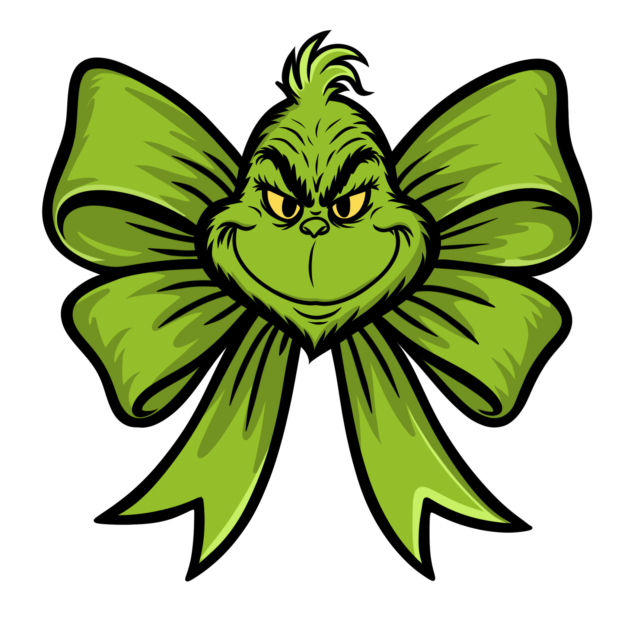 Grinch Coquette Bow