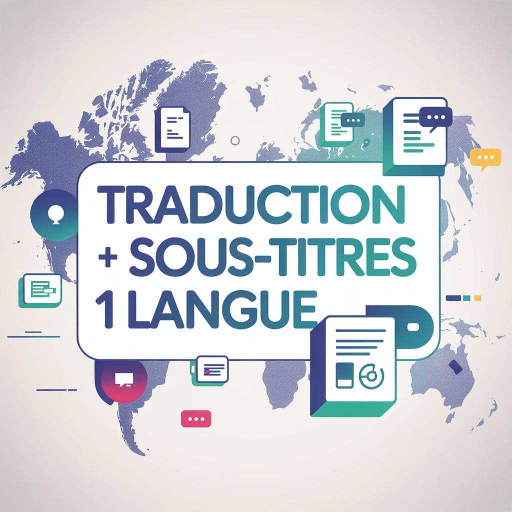 Traduction et sous-titres en une langue