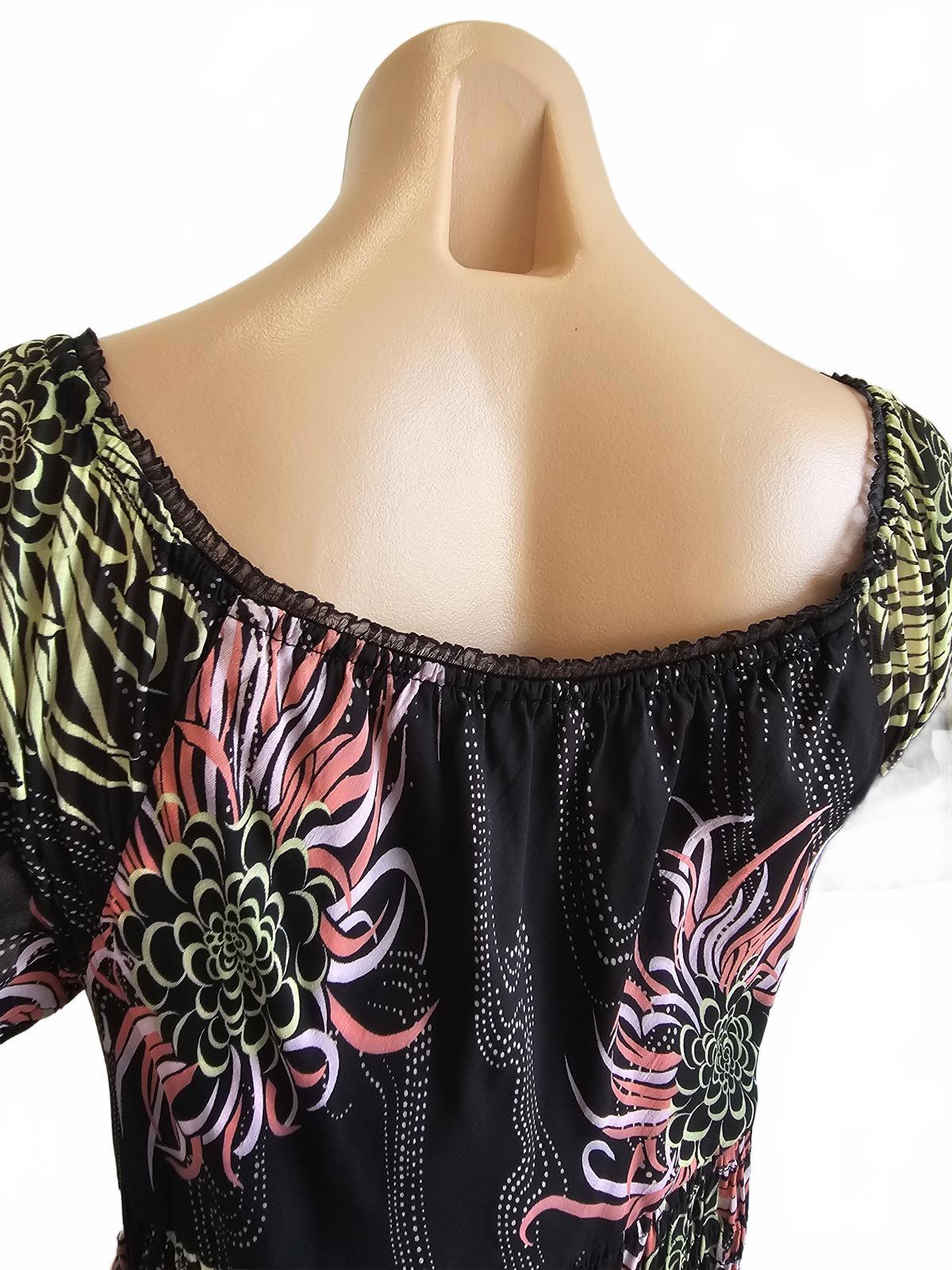 Vintage Lisa Ho Floral Midi Dress – Size AU 12