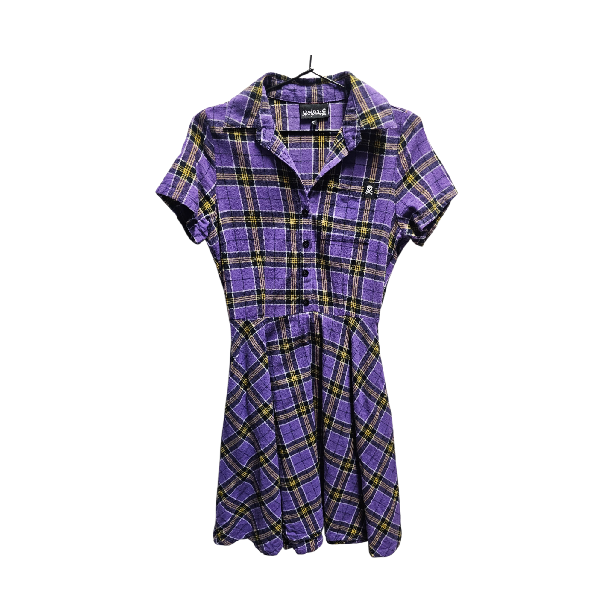 Just in purple dress