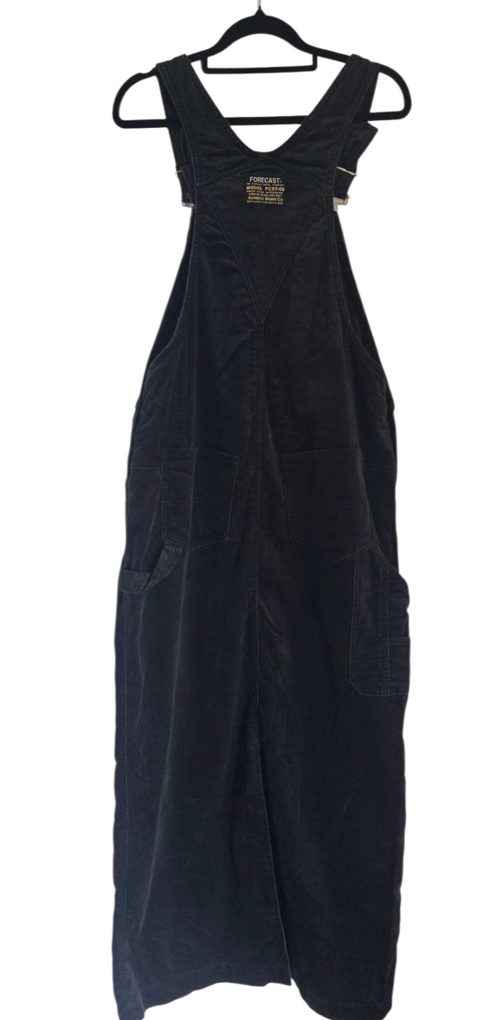 Just in bottle gree velvet pinafor dress