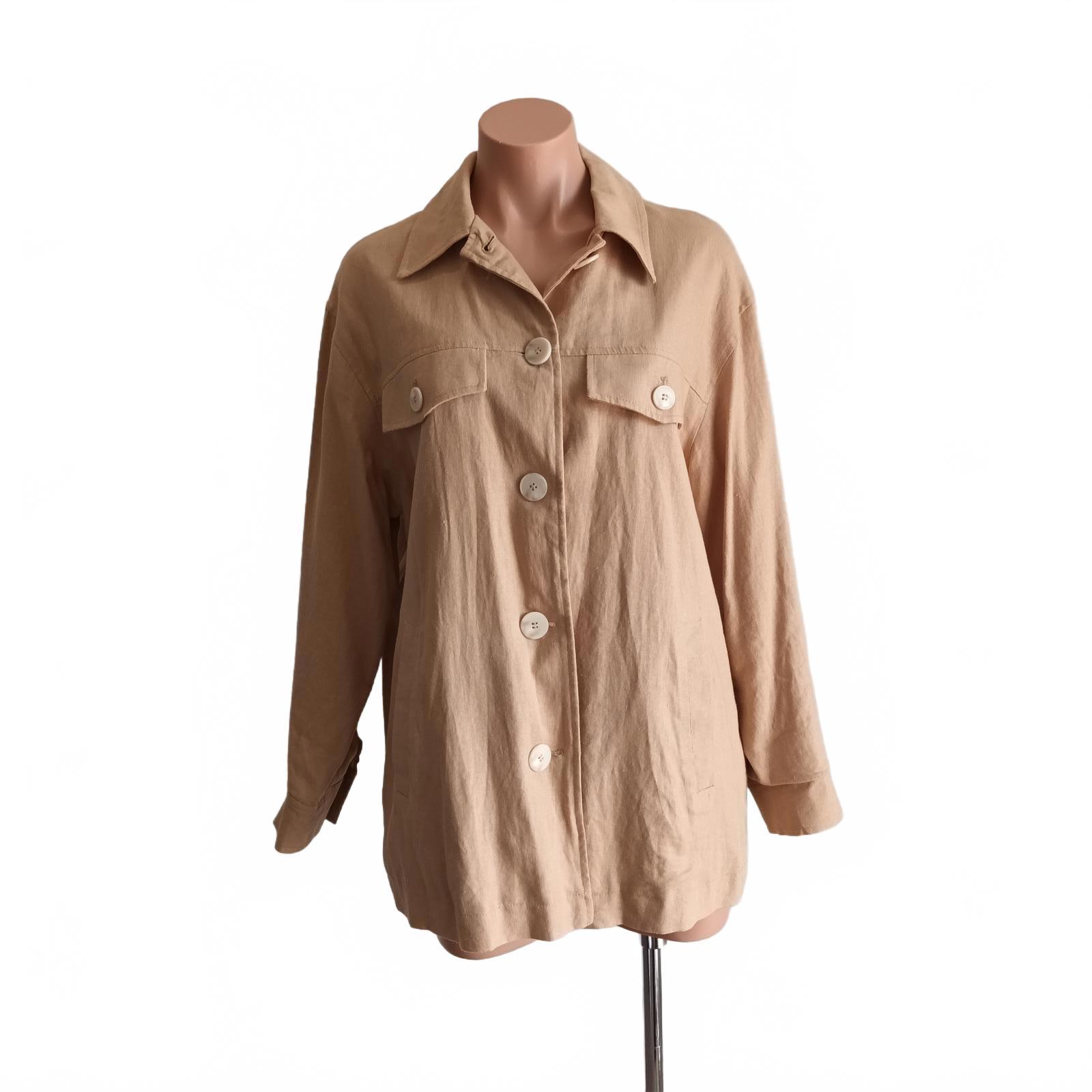 Zara light weight linen jacket S