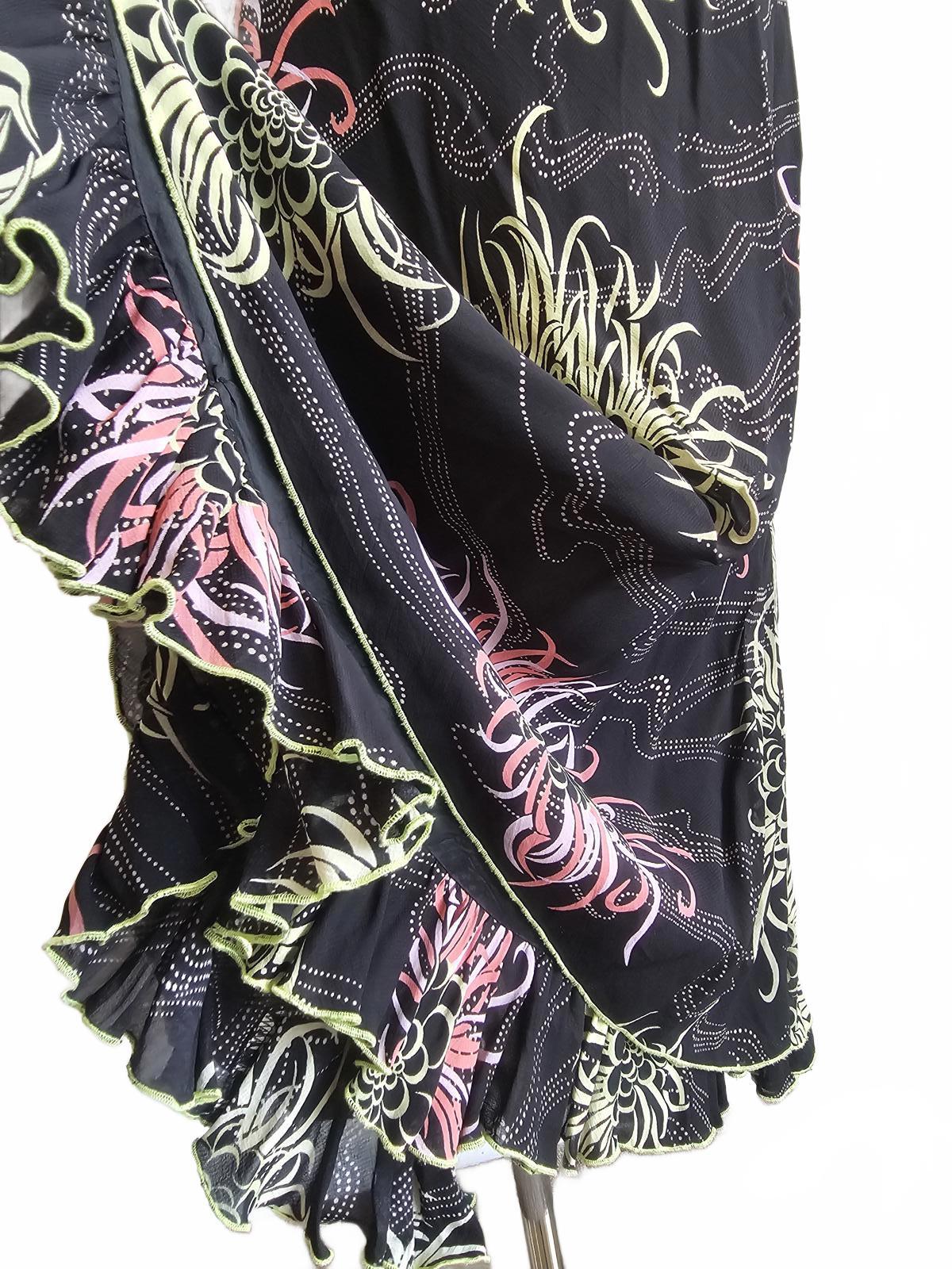 Vintage Lisa Ho Floral Midi Dress – Size AU 12