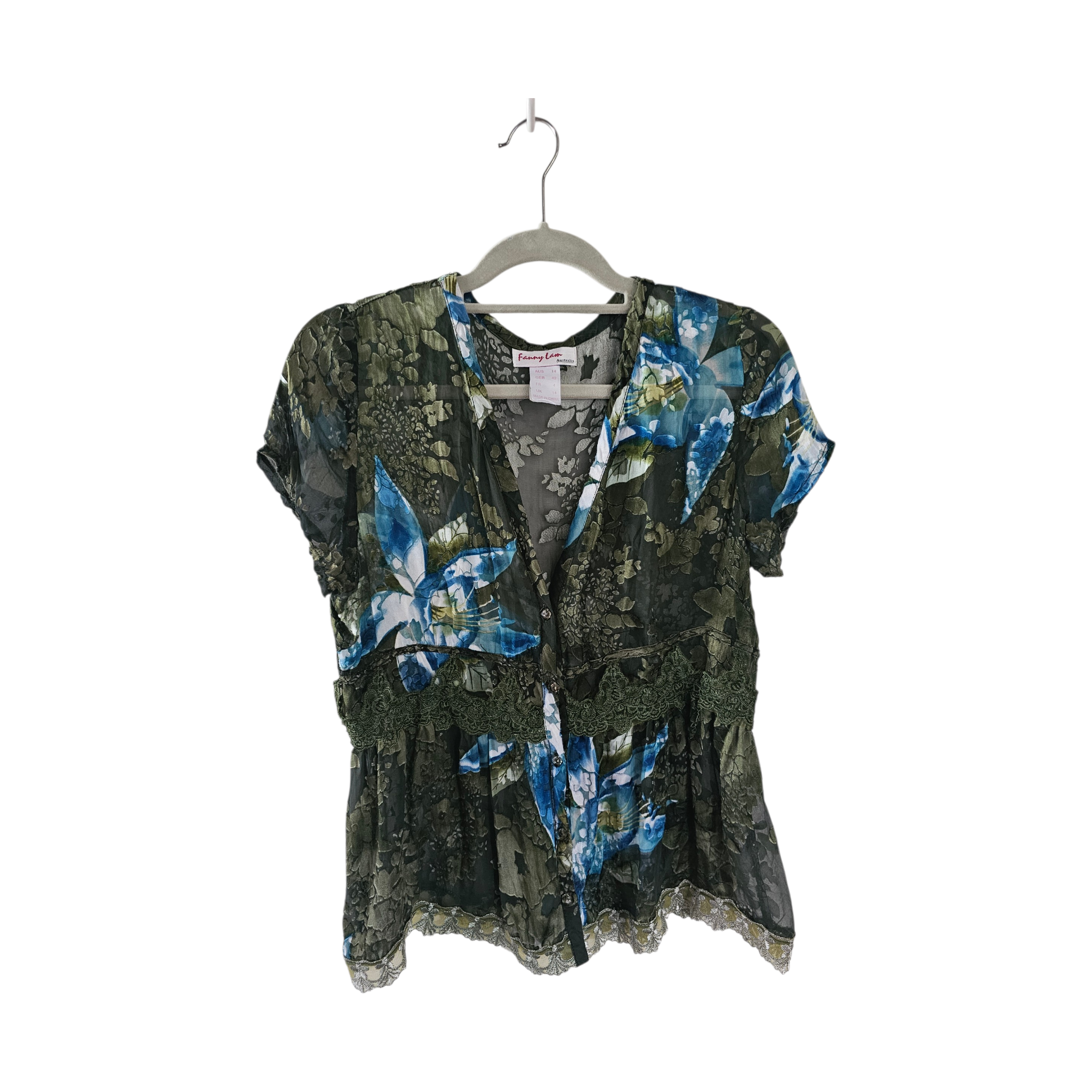 Just in y2k sillk blouse