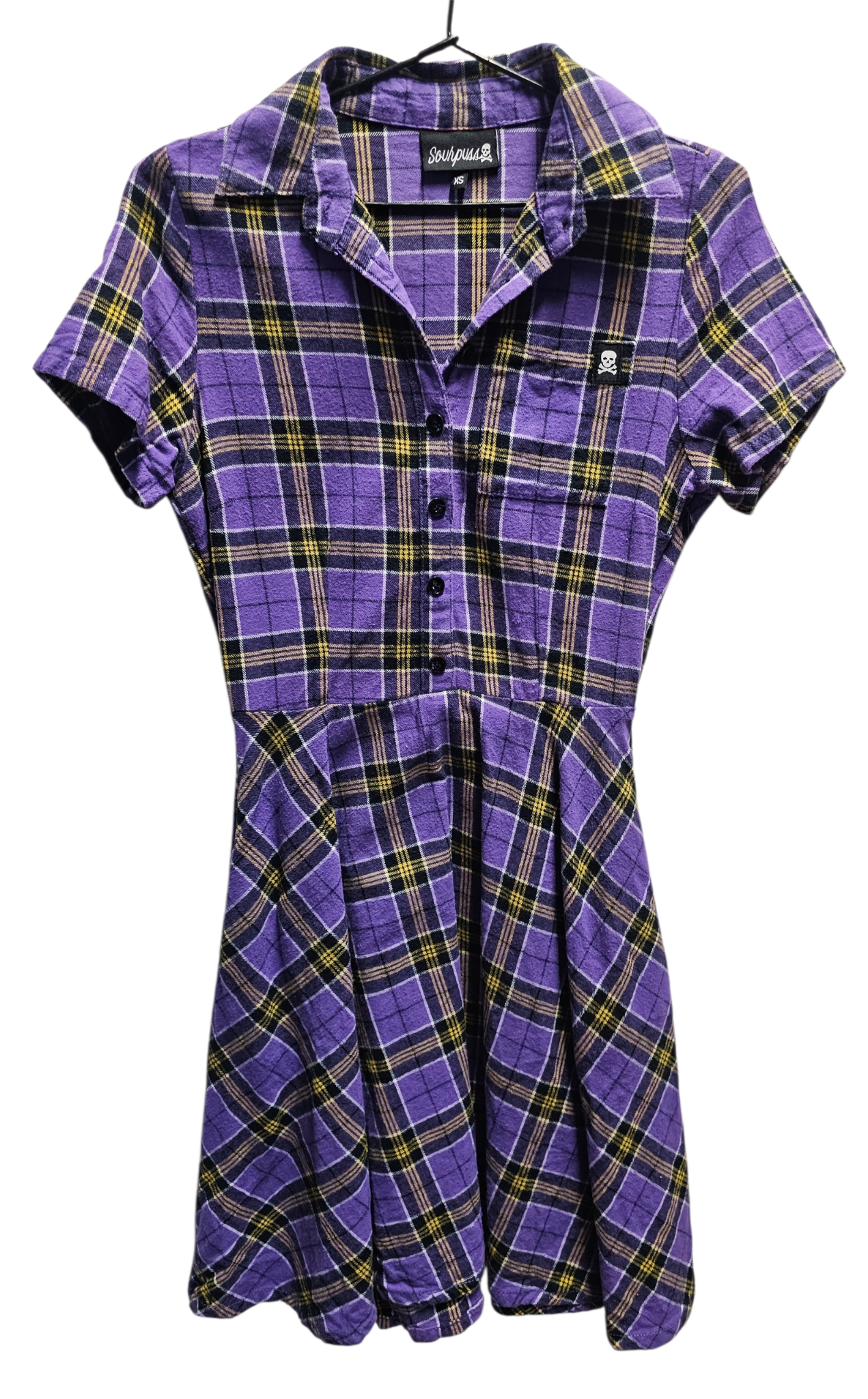 Just in purple dress