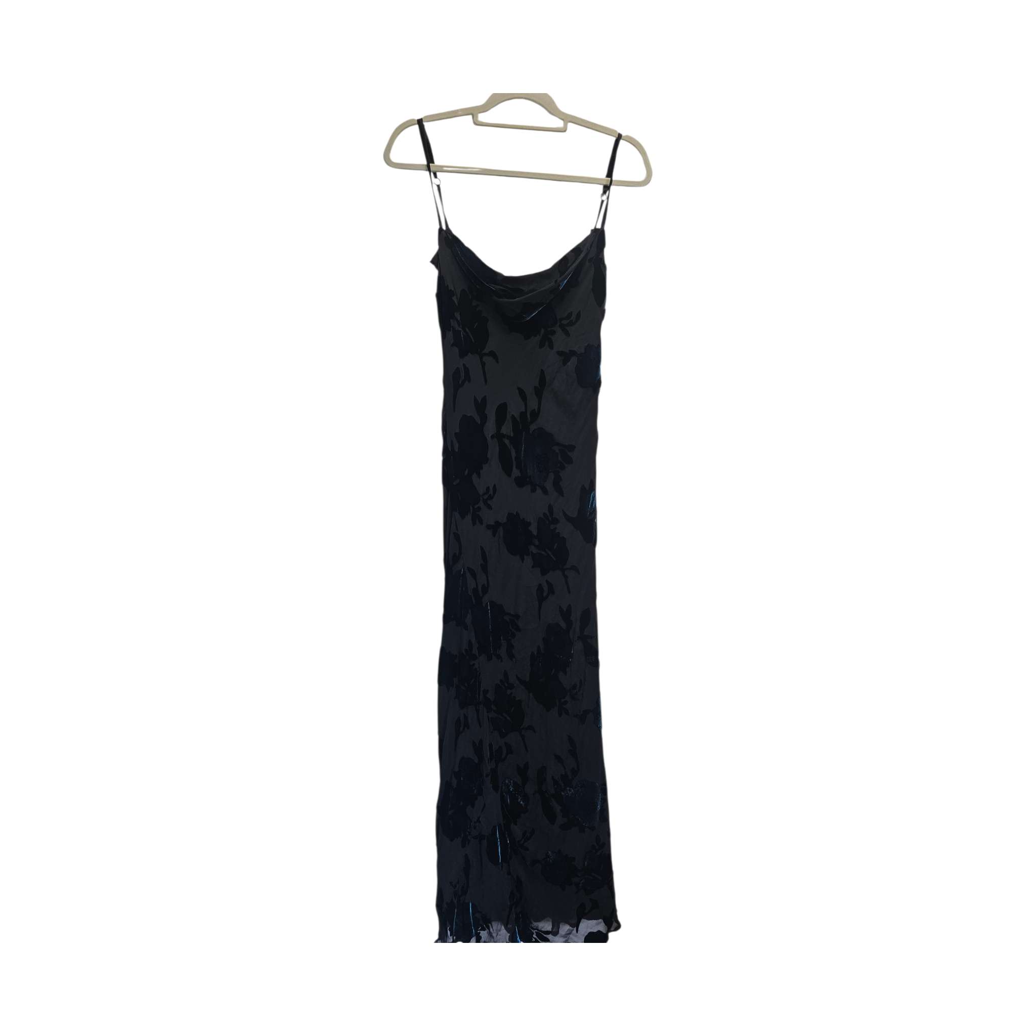 Just in vintage burn out velvet silk dress