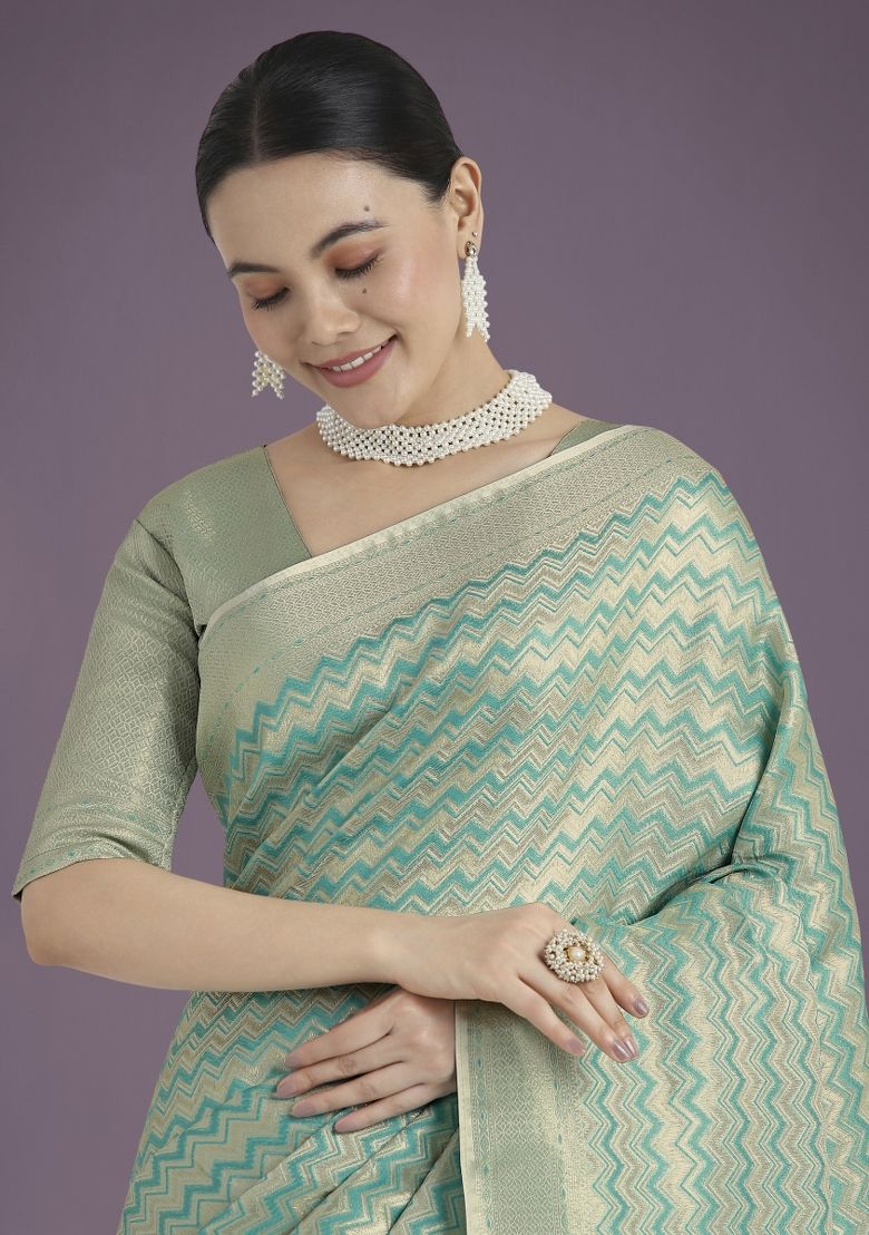 Elegant Green Silk Saree