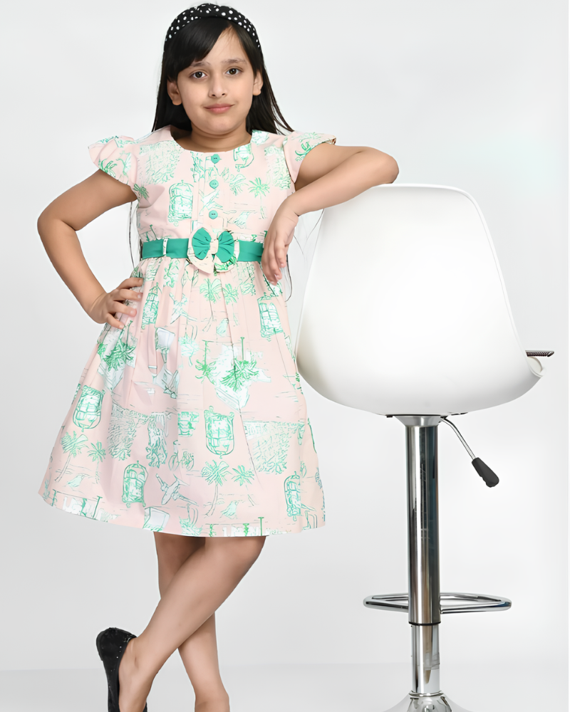 Girls' Printed Summer Dress