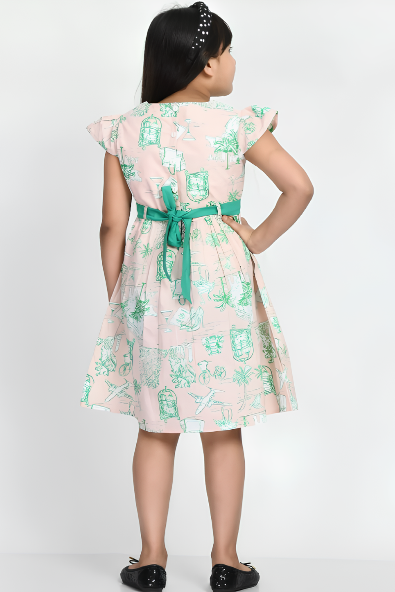 Girls' Printed Summer Dress