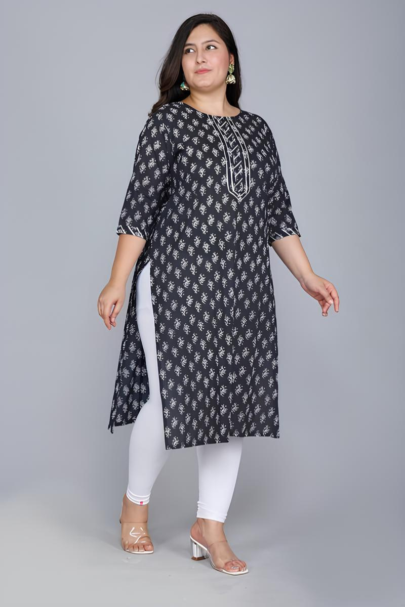 Plus Size Printed Kurti