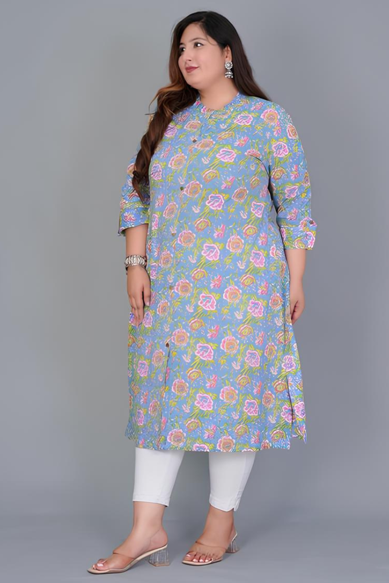 Plus Floral Printed Kurti