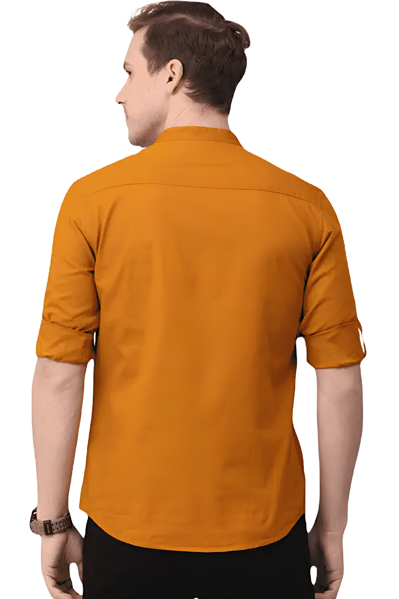 Men's Mandarin Collar Casual Shirt