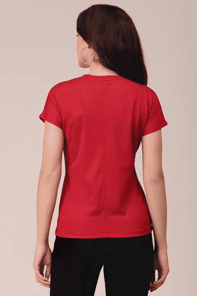 Women's Red Graphic Tee