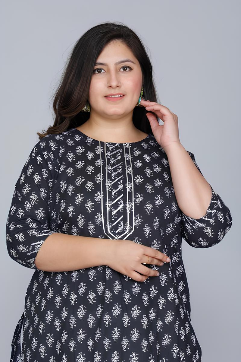 Plus Size Printed Kurti