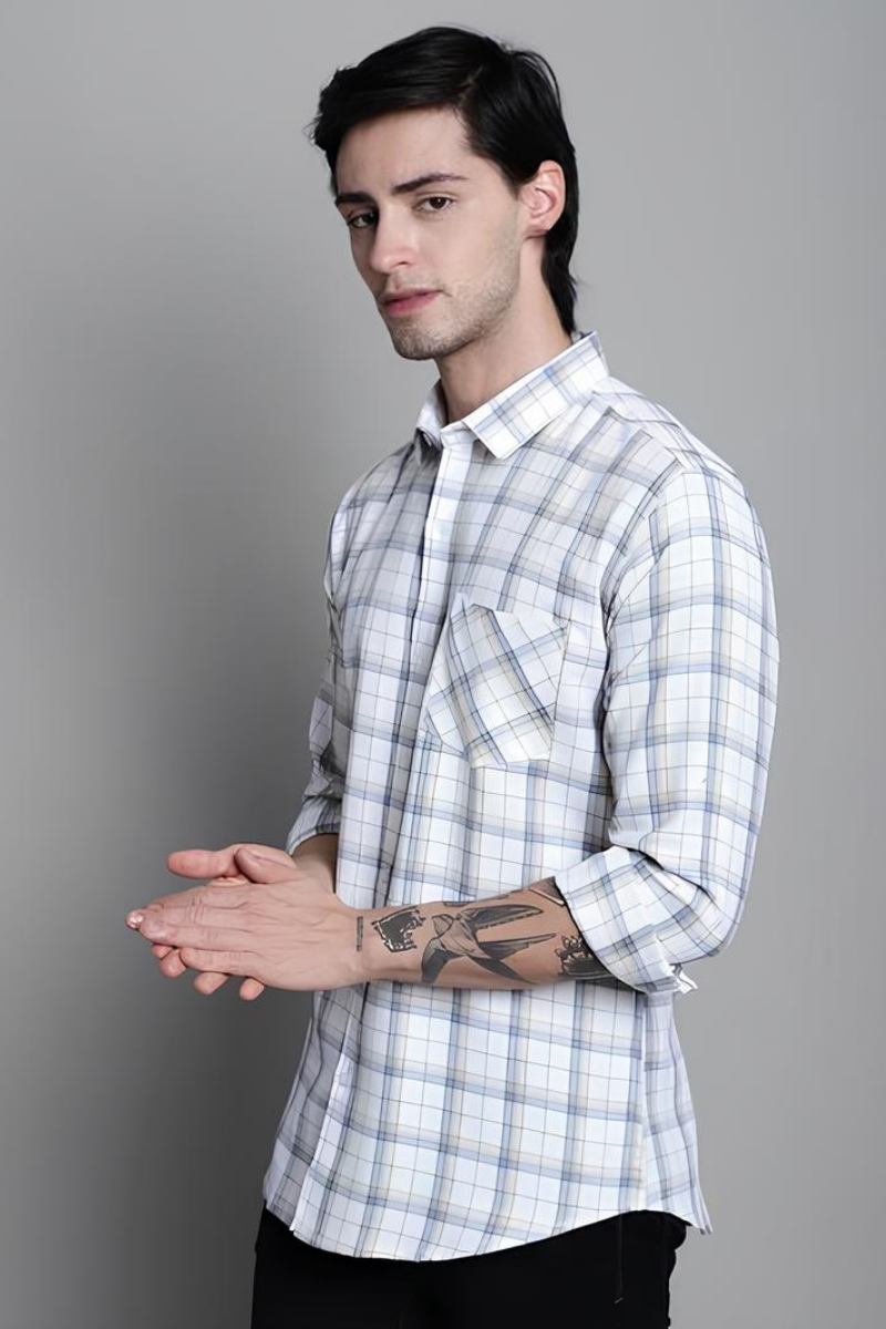 Men's Casual Checkered Shirt