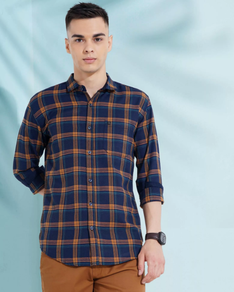 Men's Casual Checked Shirt