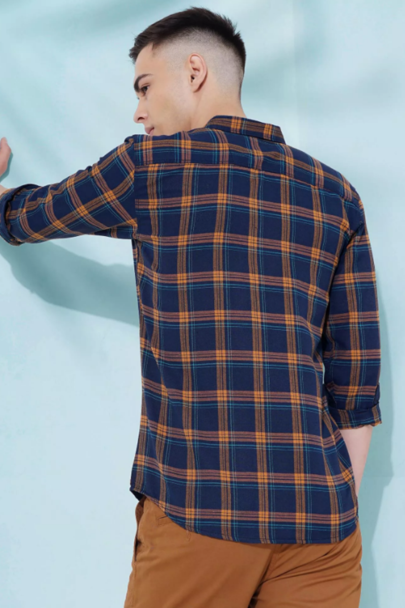 Men's Casual Checked Shirt