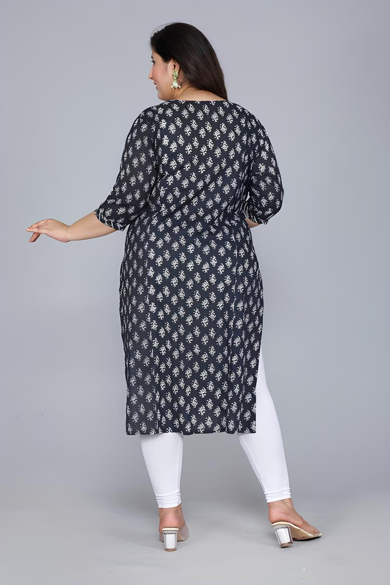 Plus Size Printed Kurti
