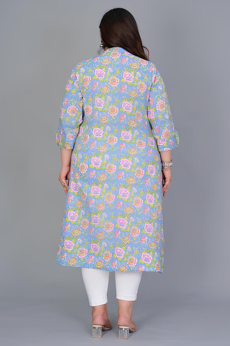 Plus Floral Printed Kurti
