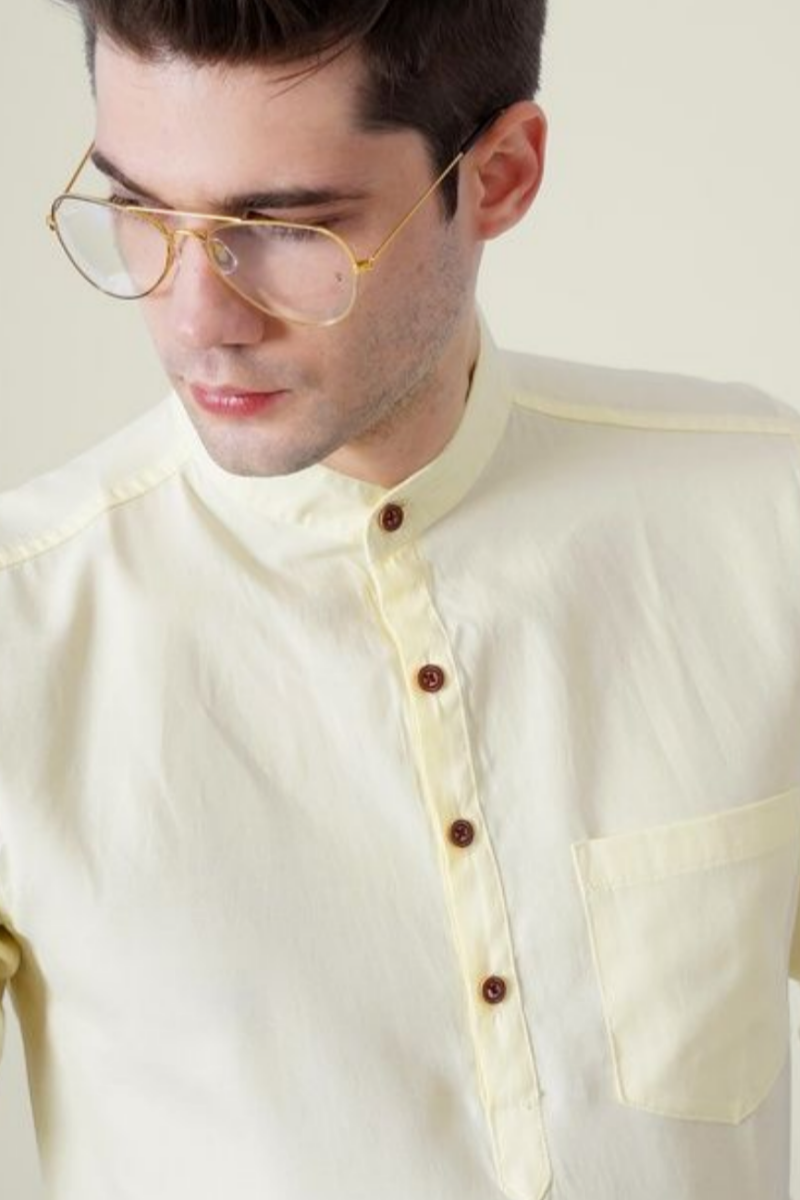 Men's Mandarin Collar Casual Shirt