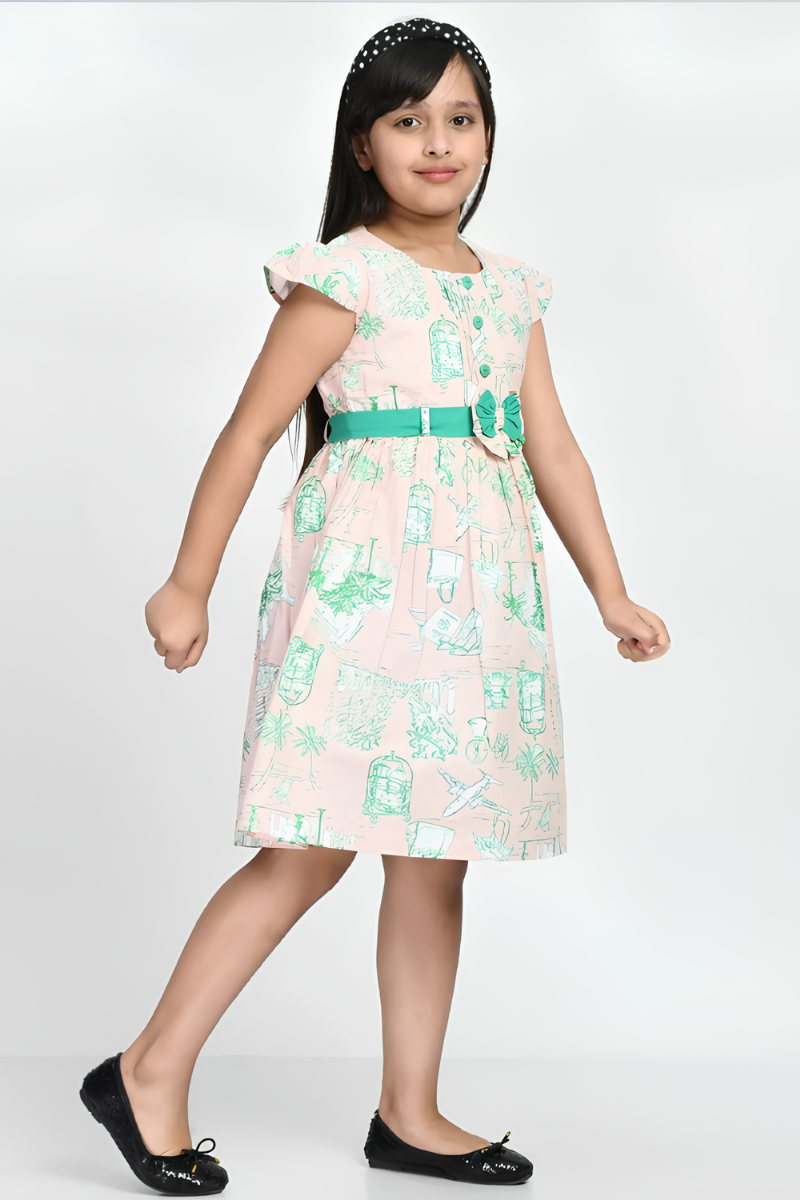 Girls' Printed Summer Dress