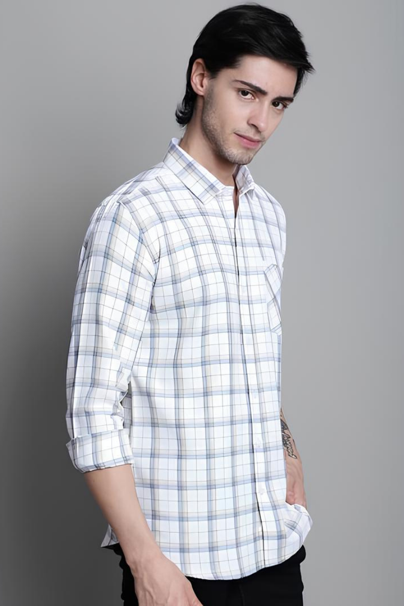 Men's Casual Checkered Shirt