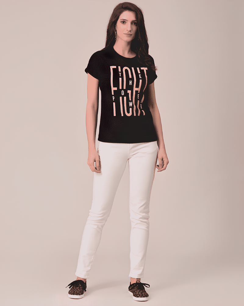 Women's Graphic Black T-Shirt