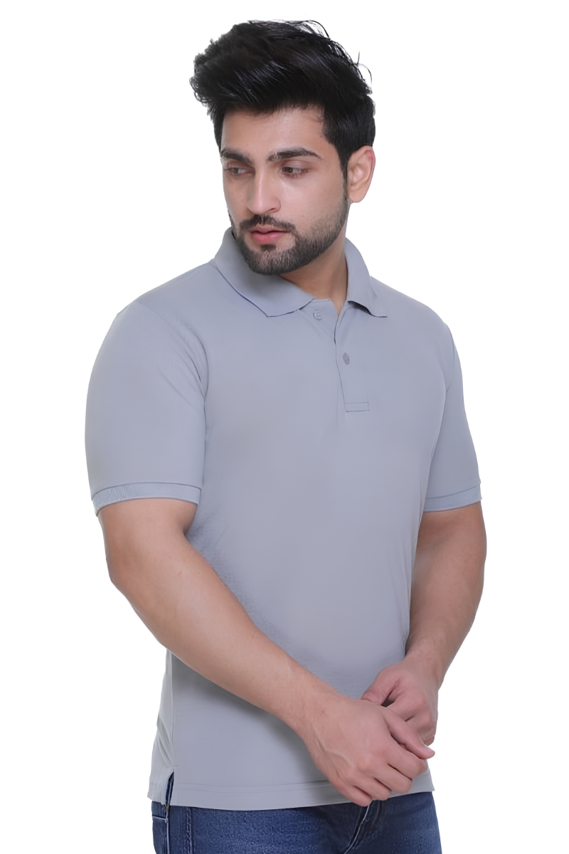 Light Grey Polo T-Shirt