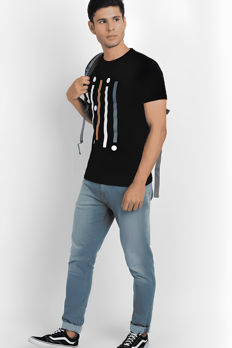 Modern Graphic Print T-Shirt