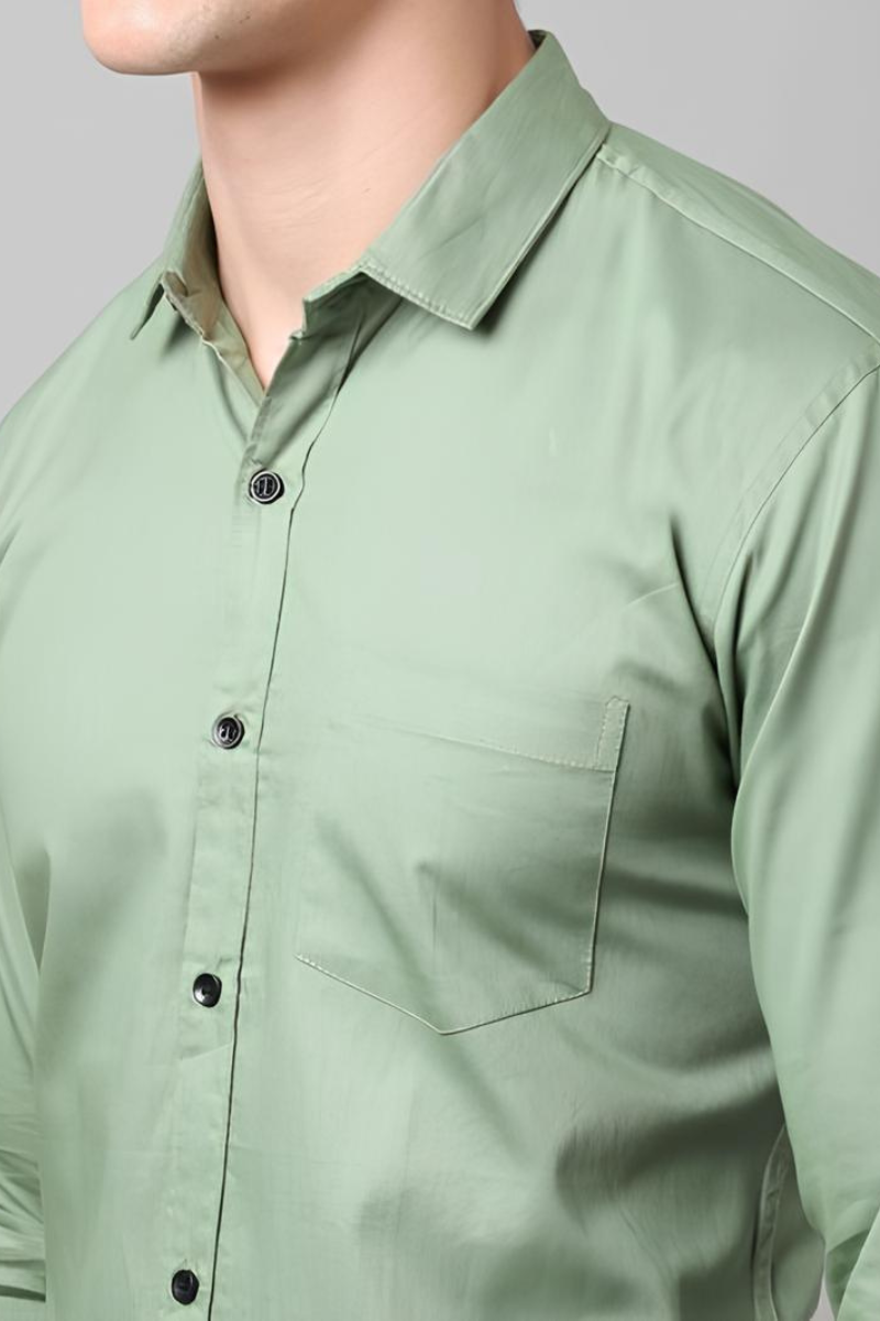 Men’s Olive Green Formal Shirt